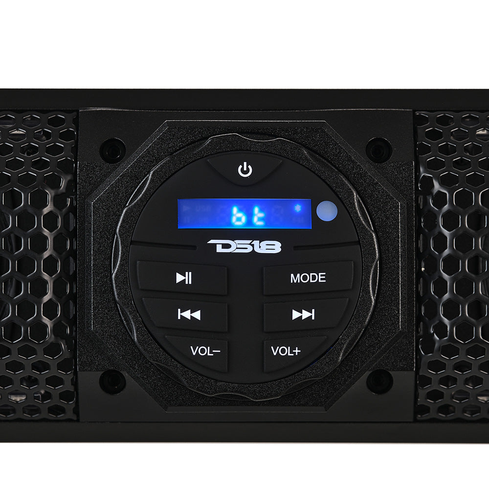 DS18 37 Marine Amplified Sound Bar wBluetooth 1200W w10 Speaker System  RGB LED SB37BTXRGB