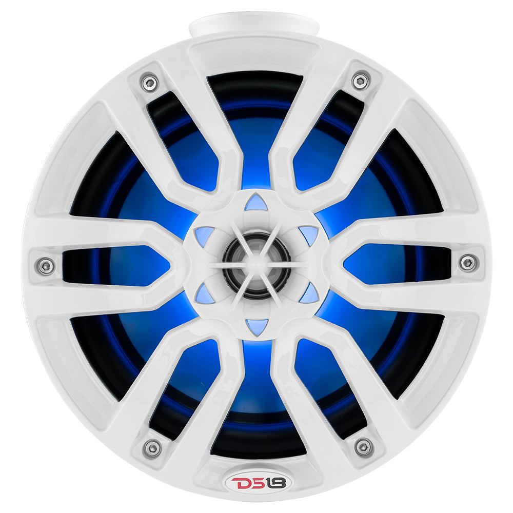 DS18 HYDRO 8 Compact Wakeboard Pod Tower wRGB Light  375W  White NXLPS8W