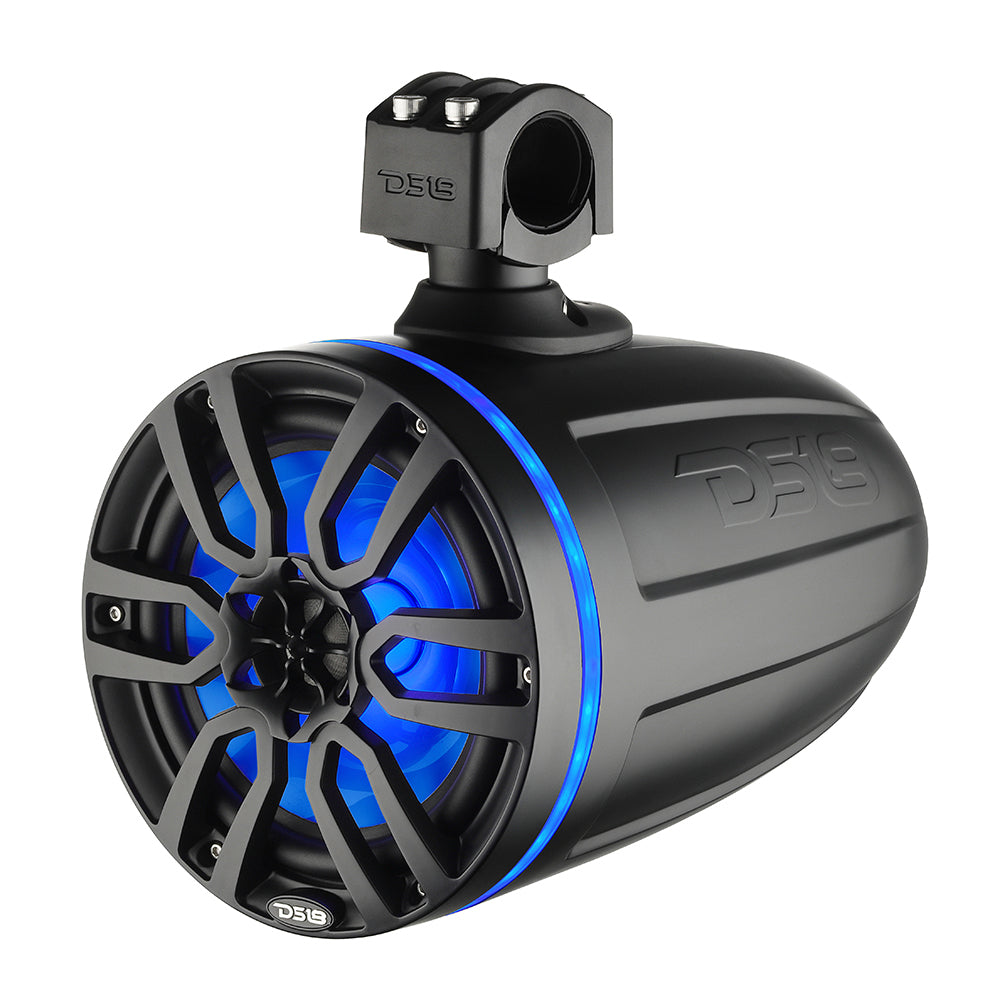 DS18 X Series HYDRO 8 Wakeboard Pod Tower Speaker wRGB LED Light  375W  Matte Black NXLX8TPBK