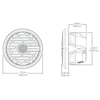 Roswell R1 77 Marine Speakers  White  90W RMS  180W Peak Power C92021140