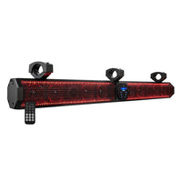DS18 37 Marine Amplified Sound Bar wBluetooth 1200W w10 Speaker System  RGB LED SB37BTXRGB