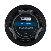 DS18 HYDRO 8 2Way Marine Speakers wRGB LED Lights 375W  Matte Black NXL8BK