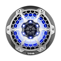 DS18 HYDRO 65 2Way Marine Speakers wRGB LED Lights 300W  Black Carbon Fiber CF65