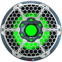 DS18 HYDRO 10 Subwoofer wRGB Lights  600W  Carbon Fiber CF10SUB