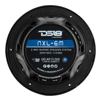 DS18 New Edition HYDRO 65 2Way Marine Speakers wRGB LED Lighting 300W  Black NXL6MBK