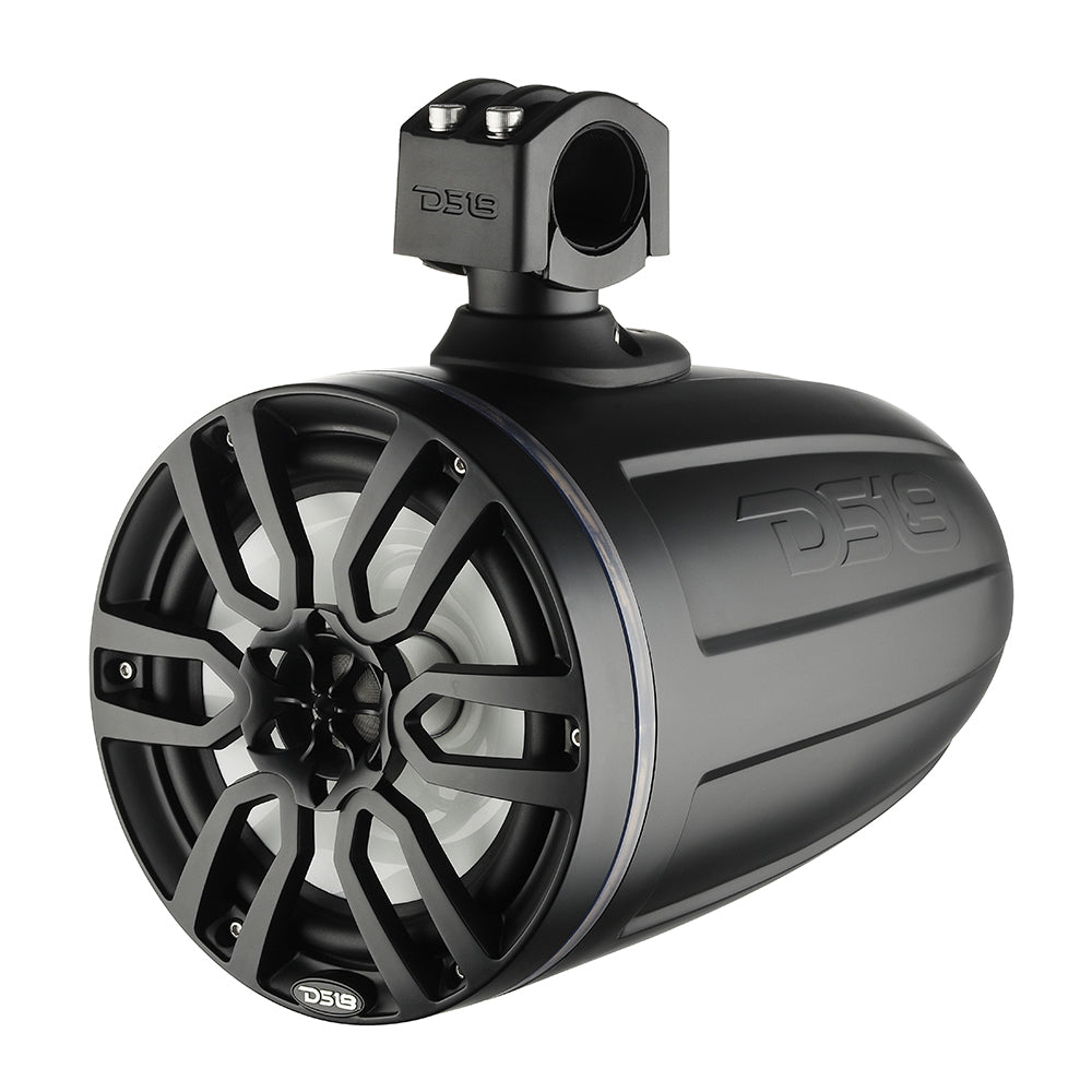 DS18 X Series HYDRO 65 Wakeboard Pod Tower Speaker wRGB LED Lights  300W  Matte Black NXLX6TPBK