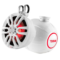 DS18 HYDRO 8 Compact Wakeboard Pod Tower wRGB Light  375W  White NXLPS8W