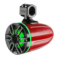 DS18 X Series HYDRO 65 Wakeboard Pod Tower Speakers wRGB LED Light  300W  Red NXLX6TPRD