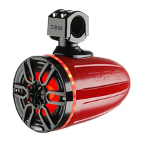 DS18 X Series HYDRO 8 Wakeboard Pod Tower Speaker wRGB LED Light  375W  Red NXLX8TPRD