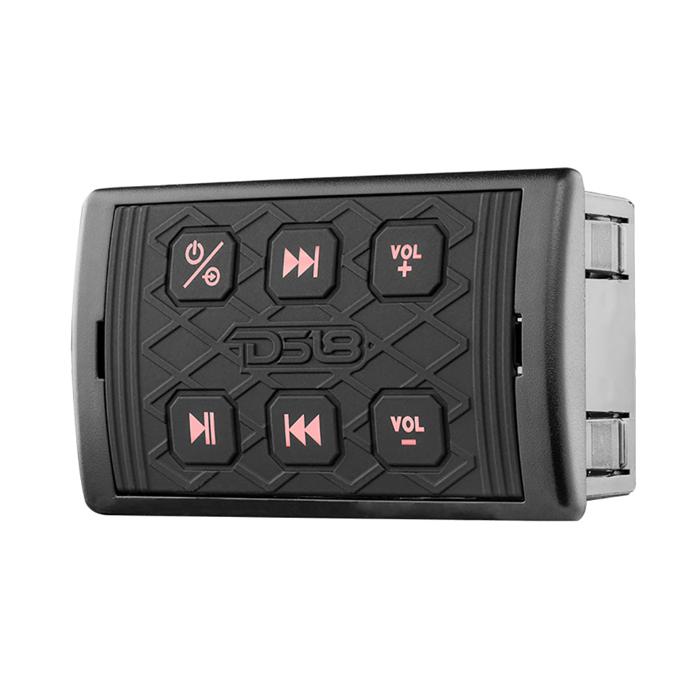 DS18 Marine Waterproof Bluetooth Streaming Audio Receiver Square Controller  fAndroid  iPhone BTRCSQ