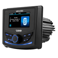 DS18 MRX150 2 Zone Marine  Powersports Head Unit w3 Color TFT Display  Bluetooth  4 x 40W MRX150