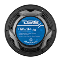 DS18 HYDRO 10 2Way Marine Speakers wBullet Tweeters  Integrated RGB LED Lights  Black NXL10BK